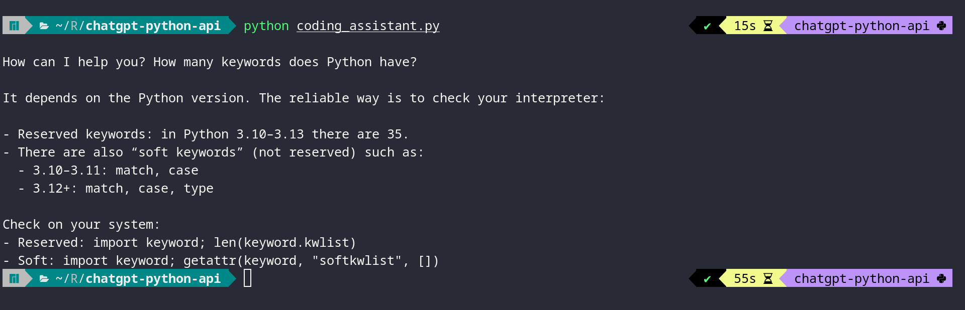 How to Integrate ChatGPT's API With Python Projects