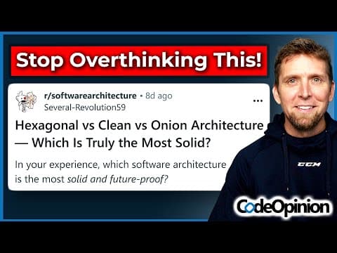 Hexagonal vs Clean vs Onion Architecture... It Doesn’t Matter
