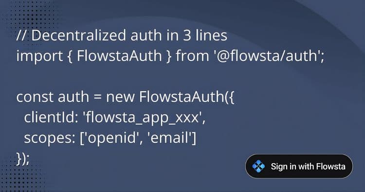 How to Add Decentralized Authentication to Your Web App with Flowsta Auth