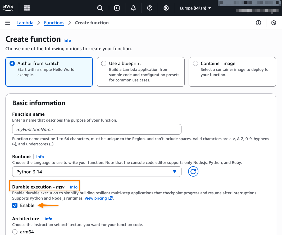 Build multi-step applications and AI workflows with AWS Lambda durable functions