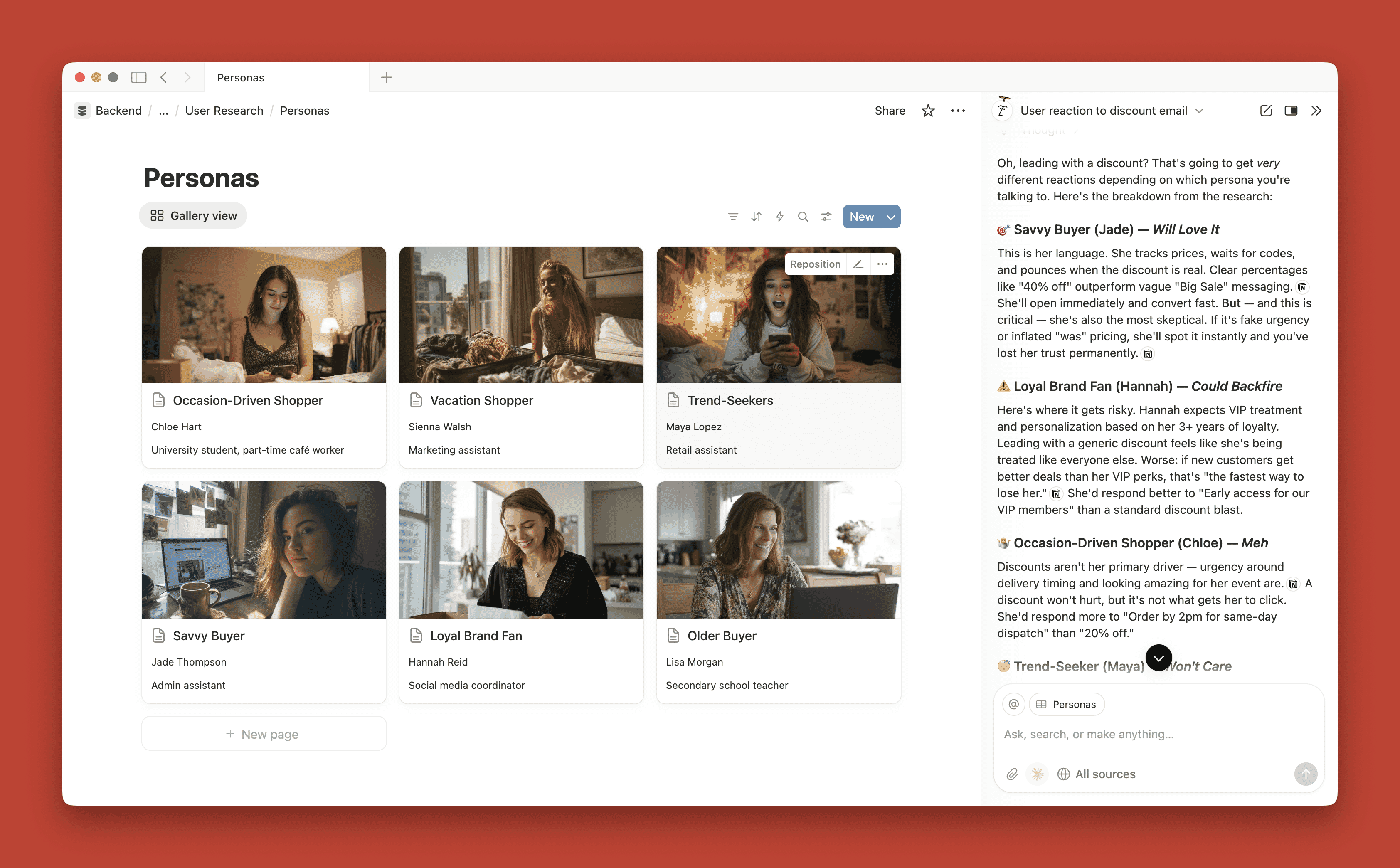 Giving Users A Voice Through Virtual Personas