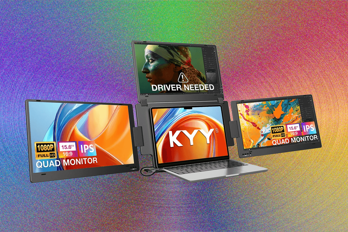 KYY X90G Quad Portable Monitor Extender Review: 3 More Screens