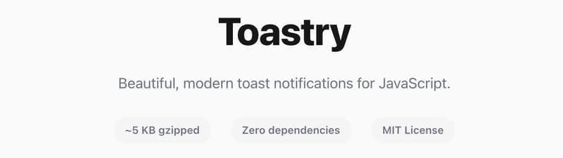 New JavaScript Toast Library - Toastry